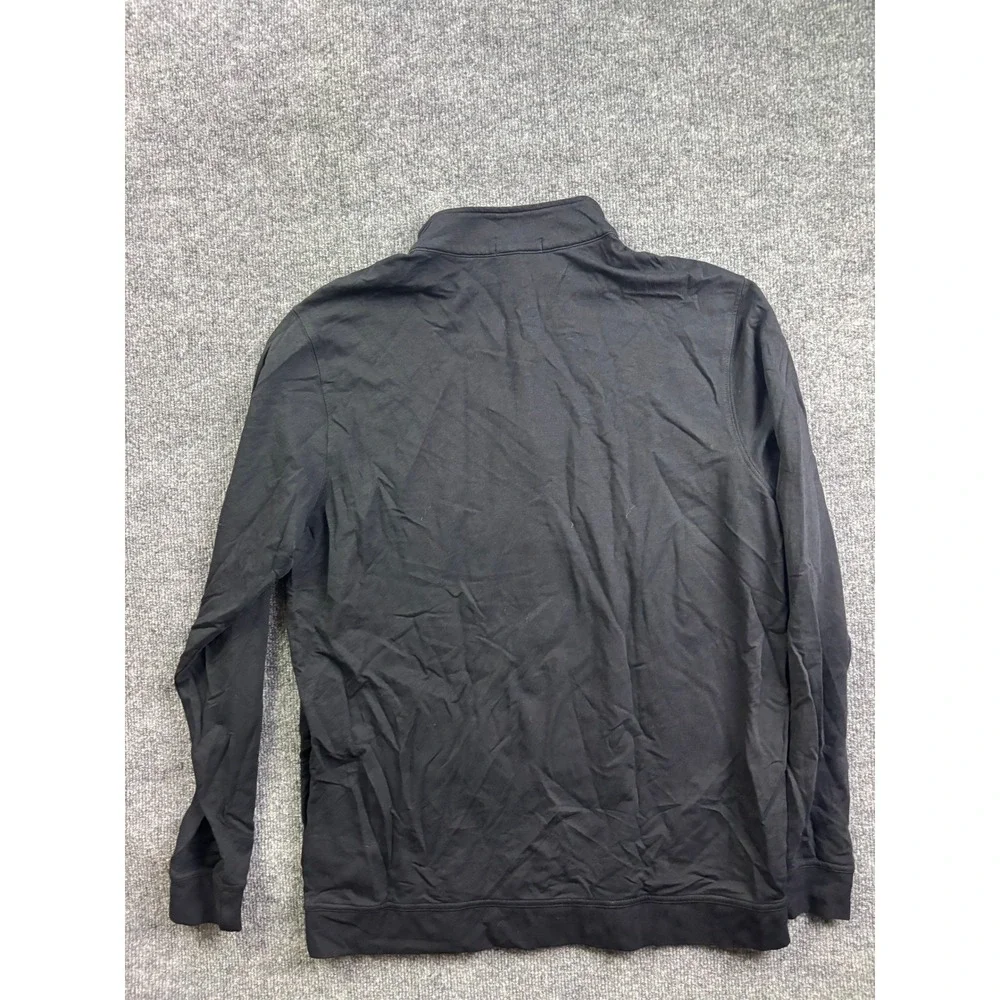 Tasc‎ Performance Quarter Zip Pullover Mens L Black Bamboo Organic Cotton 62992